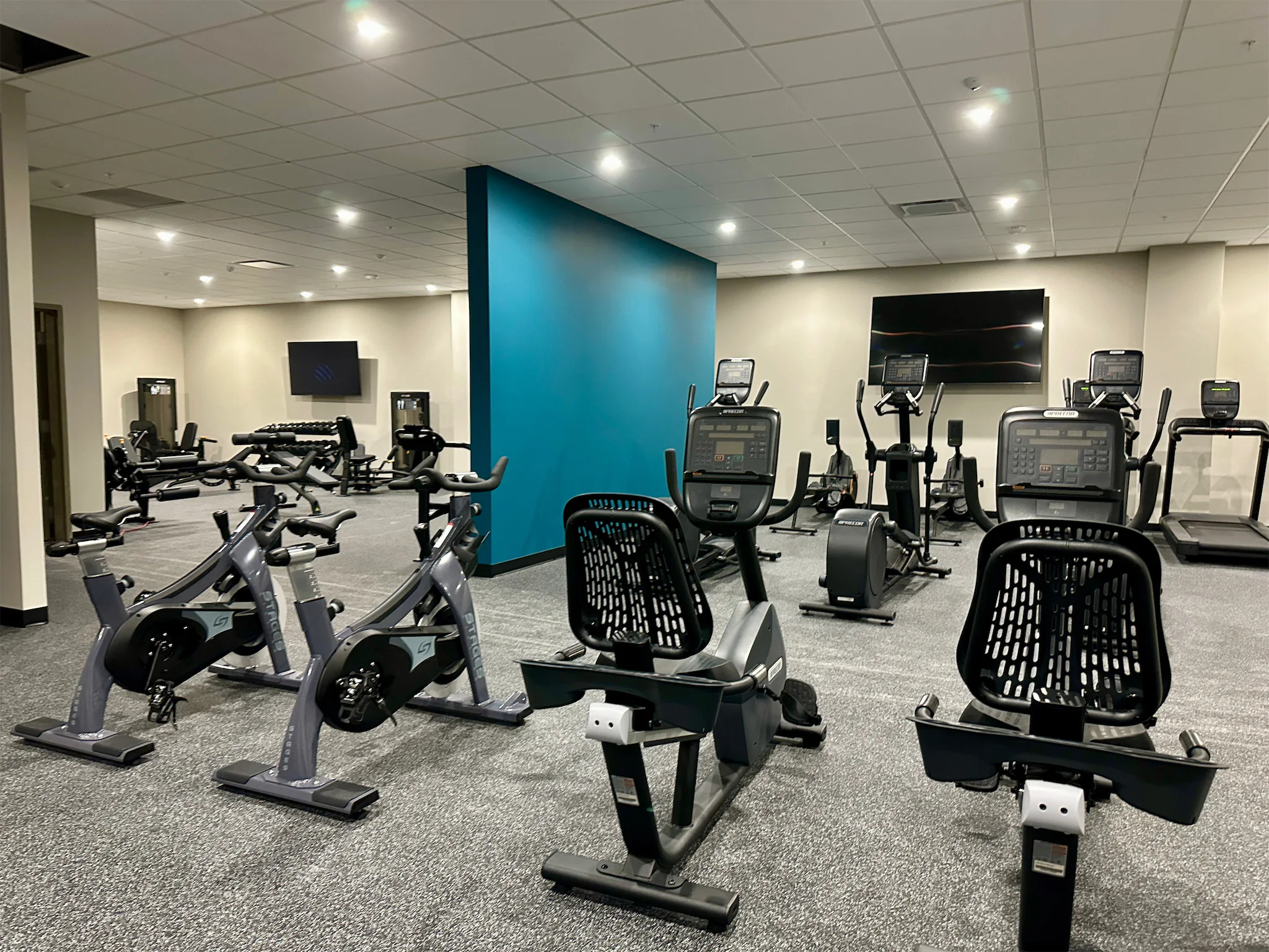 Contemporary apartment interior with natural light at The Duo Omaha